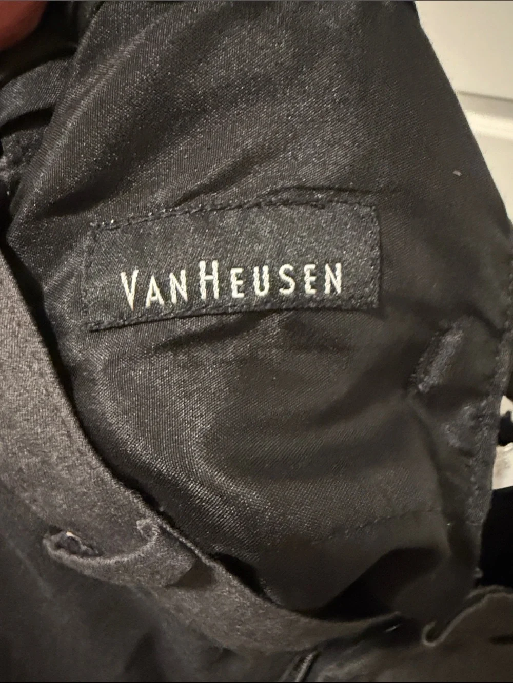 Van Heusen Charcoal Straight-Leg Dress Pants
